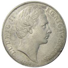 Монета 1 союзный талер 1866 года Германские государства — Бавария (реверс)