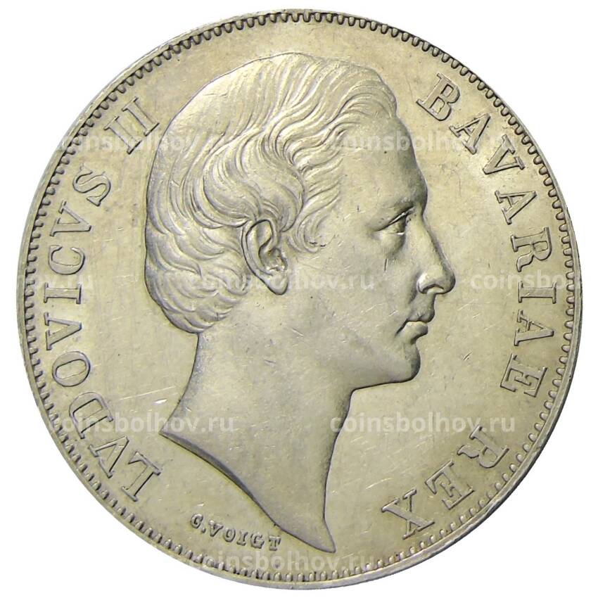 Монета 1 талер 1869 года Германские государства — Бавария (вид 2)