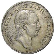Монета 5 марок 1907 года Е Германия (Саксония) (аверс)