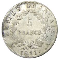Монета 5 франков 1811 года A Франция (аверс)
