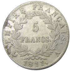 Монета 5 франков 1811 года A Франция (аверс)