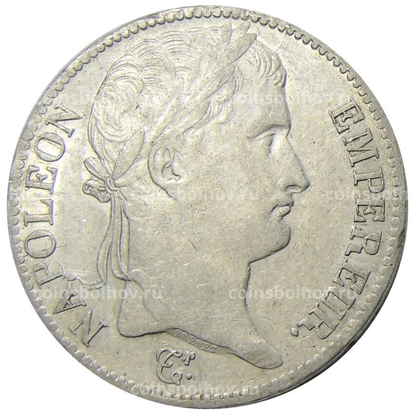 Монета 5 франков 1812 года W Франция (вид 2)