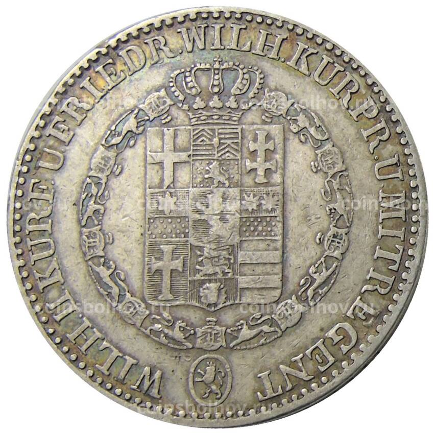 Монета 1 талер 1842 года Германские государства — Гессен-Кассель (вид 2)
