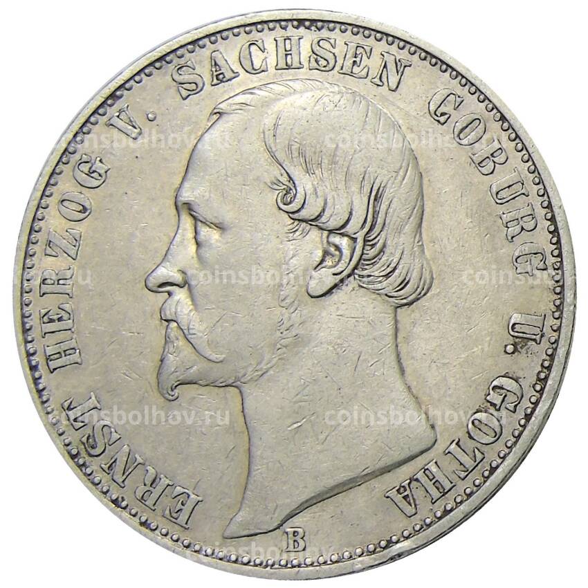 Монета 1 союзный талер 1870 года В Германские государства —  Саксен-Кобург-Гота