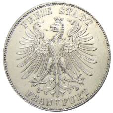 Монета 1 талер 1859 года Германские государства — Франкфурт — 100 лет со дня рождения Фридриха Шиллера (реверс)