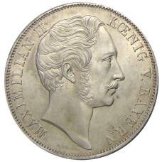 Монета 1 талер 1855 года Германские государства — Бавария — Реставрация Колонны Мадонны в Мюнхене (реверс)