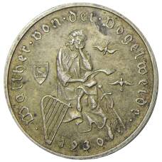 Монета 3 рейхсмарки 1930 года A Германия  — 700 лет со дня смерти Вальтера фон дер Фогельвейде (аверс)