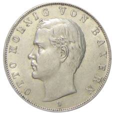 Монета 3 марки 1910 года D Германия (Бавария) (аверс)