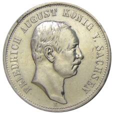 Монета 3 марки 1911 года E Германия (Cаксония) (аверс)