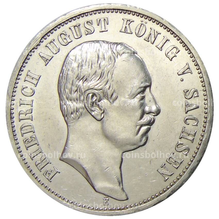 Монета 3 марки 1912 года E Германия (Саксония)