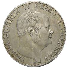 Монета 1 талер 1860 года A Германские государства — Пруссия (аверс)