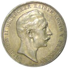 Монета 3 марки 1910 года A Германия (Пруссия) (аверс)