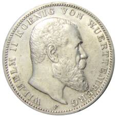Монета 3 марки 1910 года F Германия (Вюртембург) (аверс)