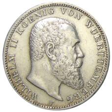 Монета 3 марки 1910 года F Германия (Вюртембург) (аверс)