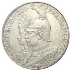 Монета 2 марки 1901 года Германия (Пруссия) — 200 лет Пруссии (аверс)