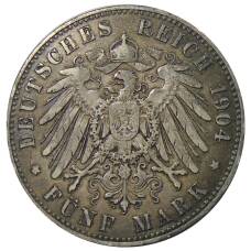 Монета 5 марок 1904 года A Германия (Пруссия) (реверс)