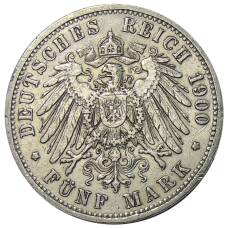 Монета 5 марок 1900 года A Германия (Пруссия) (реверс)