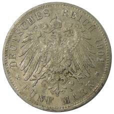 Монета 5 марок 1901 года A Германия (Пруссия) (реверс)