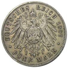 Монета 5 марок 1907 года A Германия (Пруссия) (реверс)