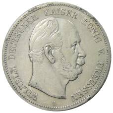 Монета 5 марок 1874 года A Германия (Пруссия) (аверс)