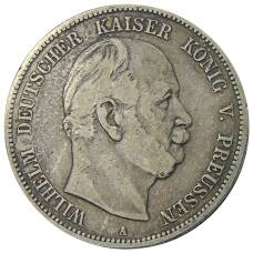 Монета 5 марок 1876 года A Германия (Пруссия) (аверс)