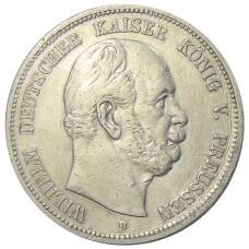 Монета 5 марок 1876 года В Германия (Пруссия) (аверс)
