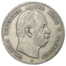 Монета 5 марок 1876 года C Германия (Пруссия) (аверс)