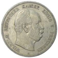 Монета 5 марок 1876 года A Германия (Пруссия) (аверс)