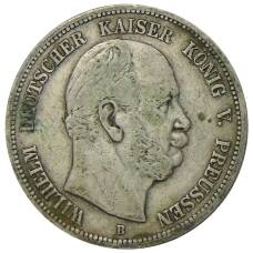 Монета 5 марок 1875 года В Германия (Пруссия) (аверс)