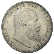 Монета 5 марок 1908 года F Германия (Вюртемберг) (аверс)