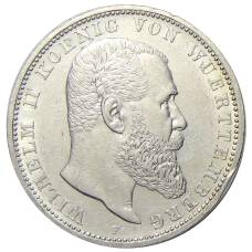 Монета 5 марок 1913 года F Германия (Вюртемберг) (аверс)