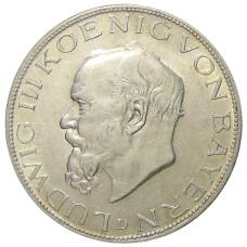 Монета 5 марок 1914 года D Германия (Бавария) (аверс)