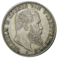 Монета 2 марки 1907 года F Германия (Вюртемберг) (аверс)