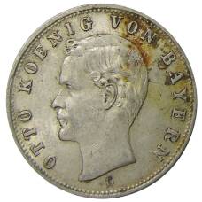 Монета 2 марки 1912 года D Германия (Бавария) (аверс)