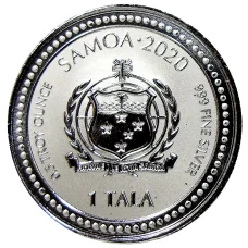 Монета 1 тала 2020 года Самоа — Эмблема рода Висконти (реверс)