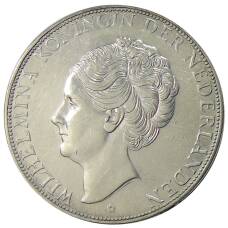 Монета 2 1/2  гульдена 1933 года Нидерланды (реверс)