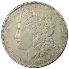 Монета 1 доллар 1879 года S США — Доллар Моргана (аверс)
