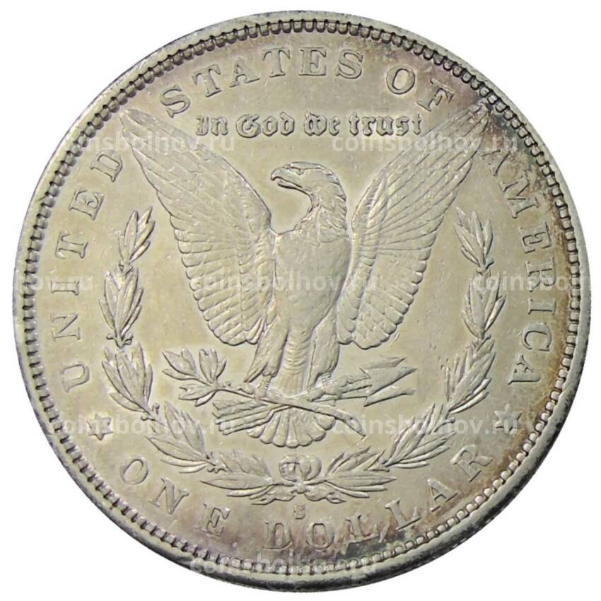 Монета 1 доллар 1879 года S США — Доллар Моргана (вид 2)