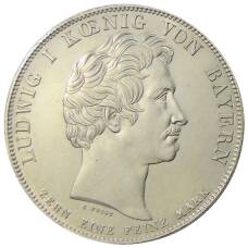 Монета 1 талер 1832 года Германские государства — Бавария — Князь Отто Баварский Первый король Греции (реверс)
