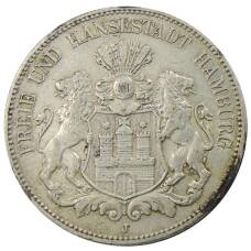 Монета 5 марок 1907 года J Гамбург (Германия) (аверс)