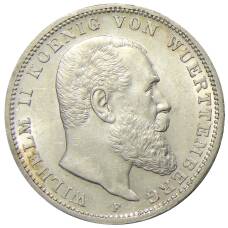 Монета 3 марки 1910 года F Вюртемберг (Германия) (аверс)