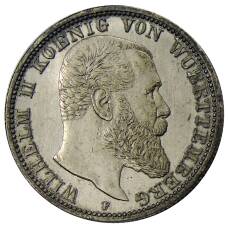 Монета 2 марки 1908 года F Германия (Вюртемберг) (аверс)