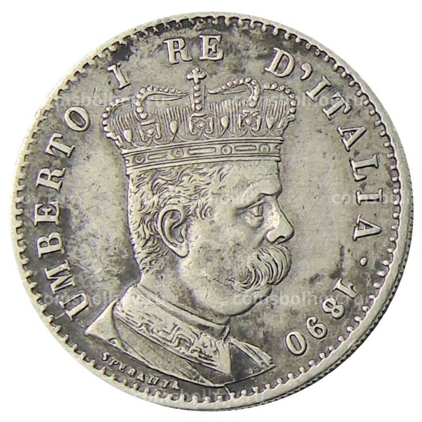 Монета 1 лира 1890 года Итальянская Эритрея
