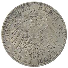 Монета 2 марки 1901 года Германия (Пруссия) — 200 лет Пруссии (реверс)