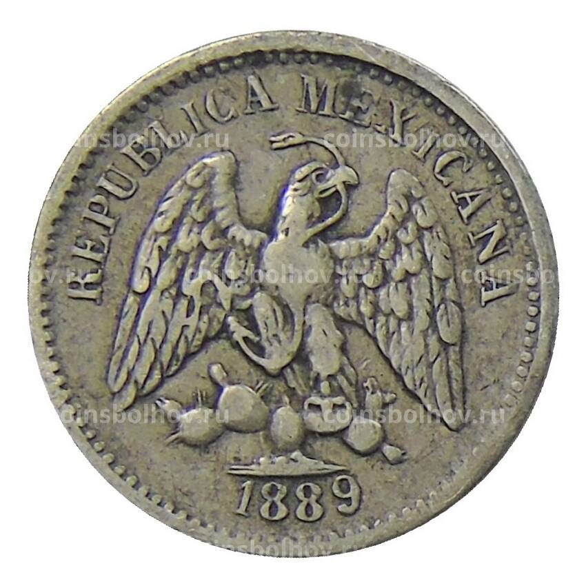 Монета 5 сентаво 1889 года CNM Мексика