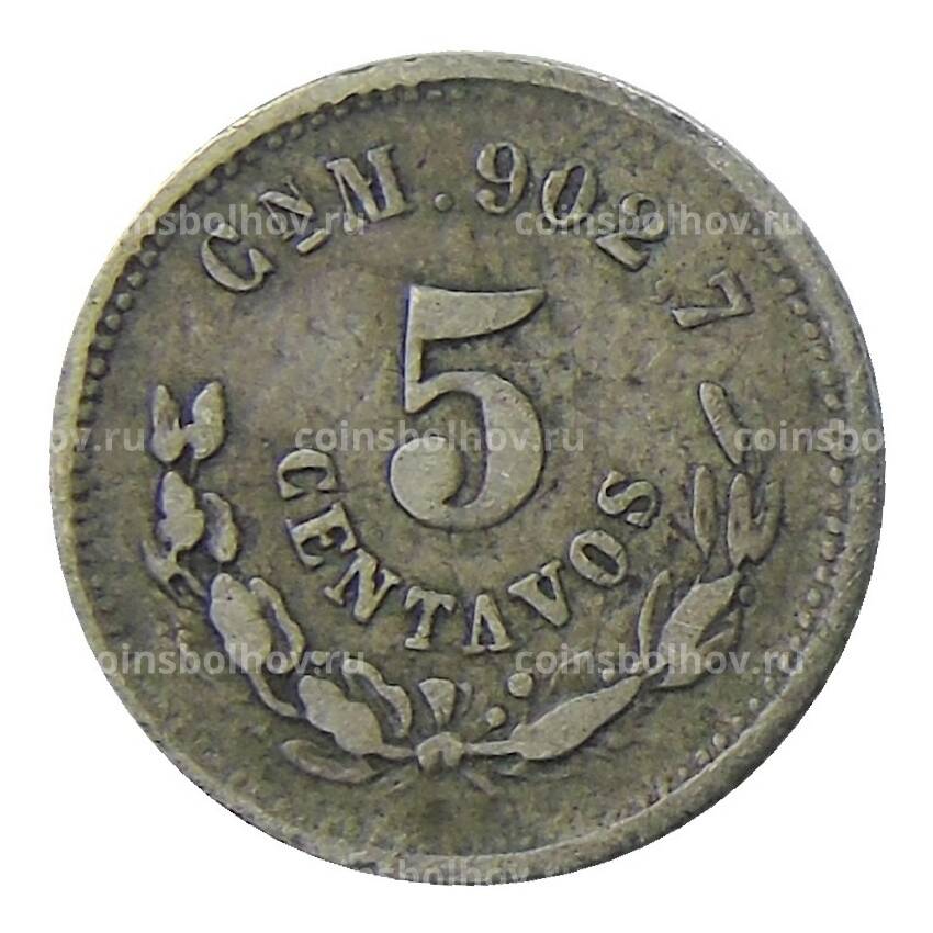 Монета 5 сентаво 1889 года CNM Мексика (вид 2)