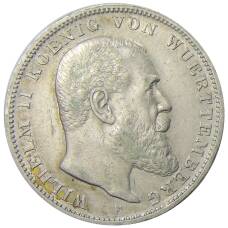 Монета 3 марки 1909 года F Германия (Вюртемберг) (аверс)