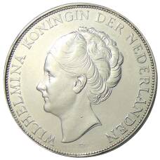 Монета 2 1/2 гульдена 1939 года Нидерланды (реверс)