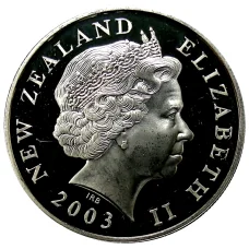 Монета 1 доллар 2003 года Новая Зеландия — Властелин колец «Зеркало Галадриэль» (реверс)