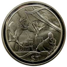 Монета 1 доллар 2003 года Новая Зеландия — Властелин колец «Фродо и Назгул» (аверс)